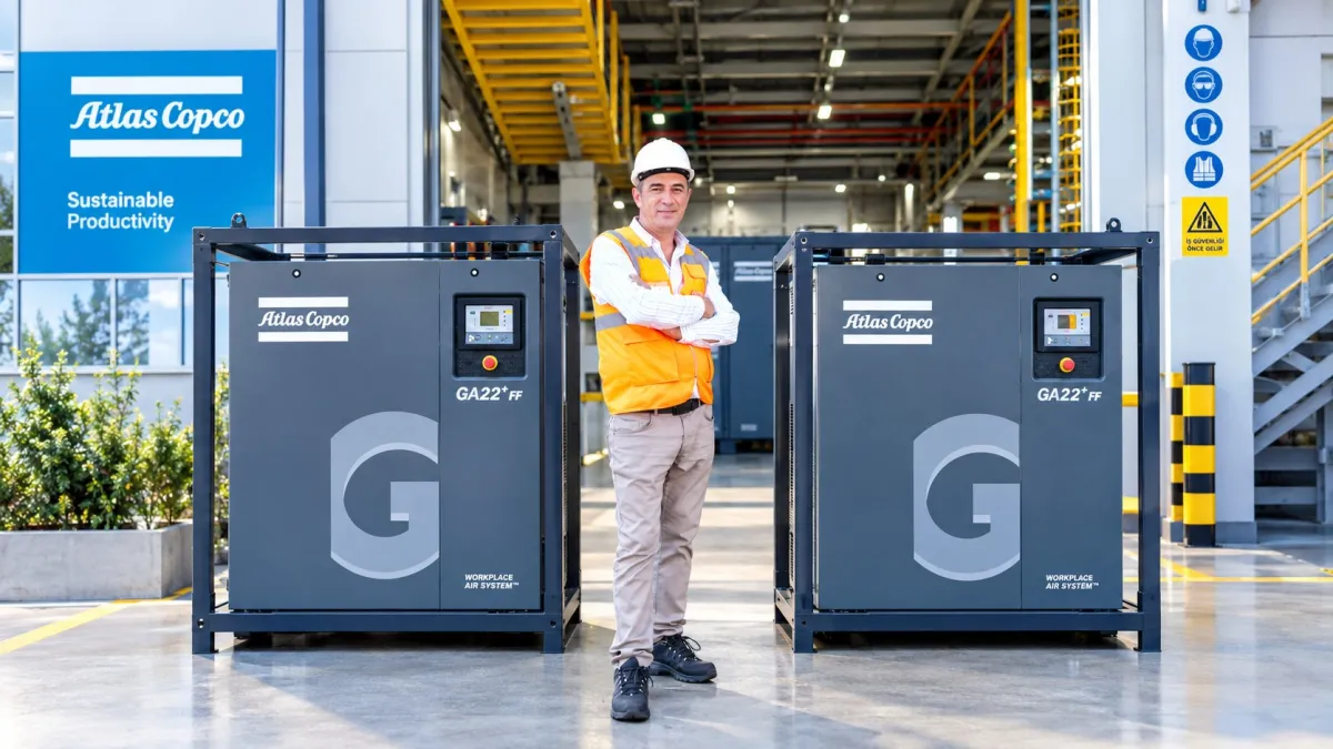 Makser Kompresör, Atlas Copco Kompresör Yetkili Teknik Servis Hizmetleriyle Sanayide Kesintisiz Üretim!